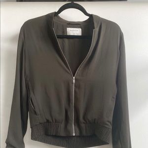 Aritzia Babaton bomber xs olive green